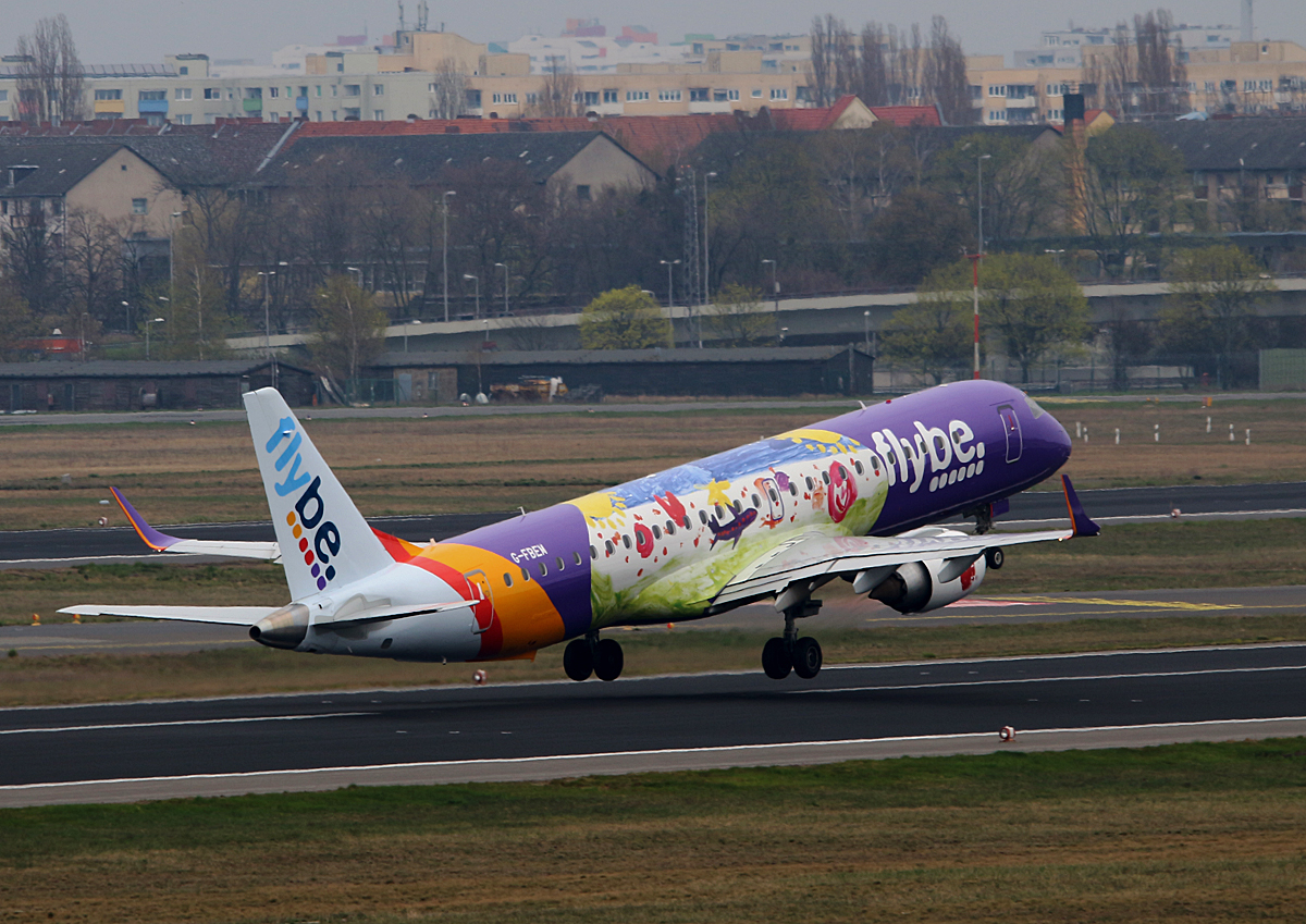 Flybe, ERJ-195-200LR, G-FBEM, TXL, 10.04.2016