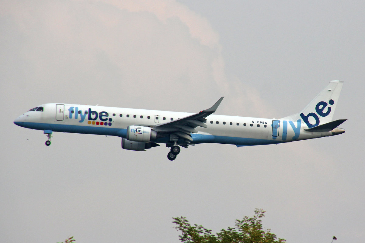 Flybe, G-FBEG, Embraer ERJ-195SR, msn: 19000120, 15.Oktober 2018, MXP Milano-Malpensa, Italy.