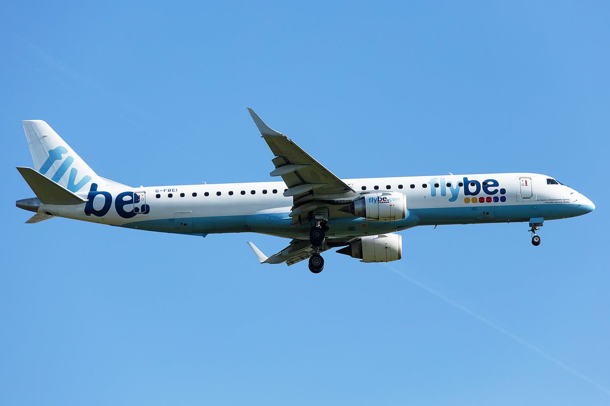 Flybe, G-FBEI, Embraer, ERJ-195LR, 14.05.2019, CDG, Paris, France





