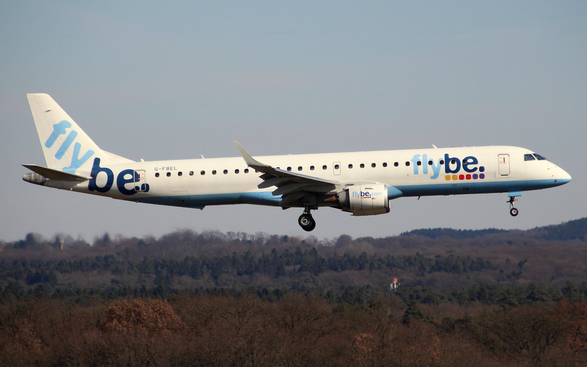 Flybe, G-FBEL,MSN 190000184,Embraer ERJ190-200LR, 25.02.2018, CGN-EDDK, Köln-Bonn, Germany 
