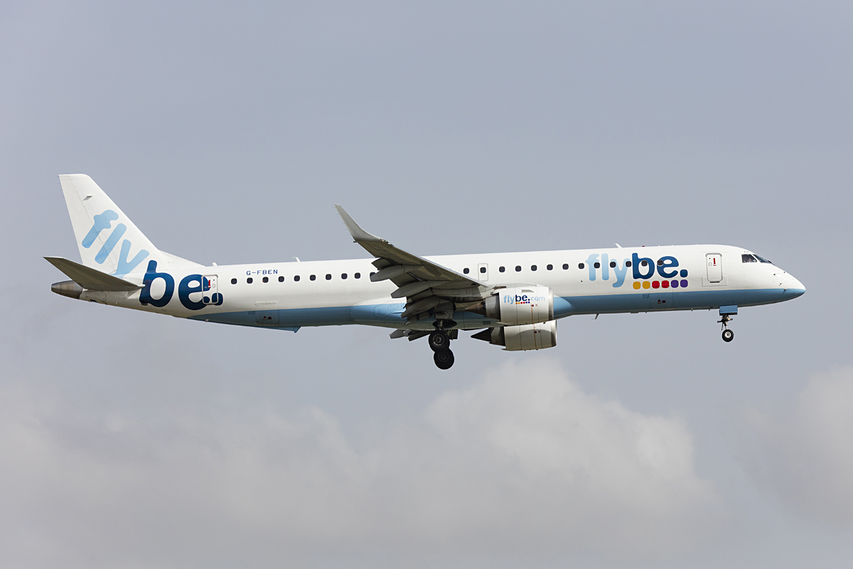 Flybe, G-FBEN, Embrear, 195LR, 27.10.2016, AGP, Malaga, Spain


