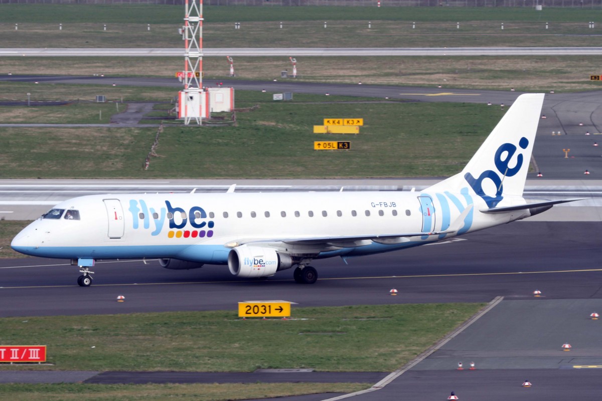 Flybe, G-FBJB, Embraer, 175 STD, 03.04.2015, DUS-EDDL, Düsseldorf, Germany