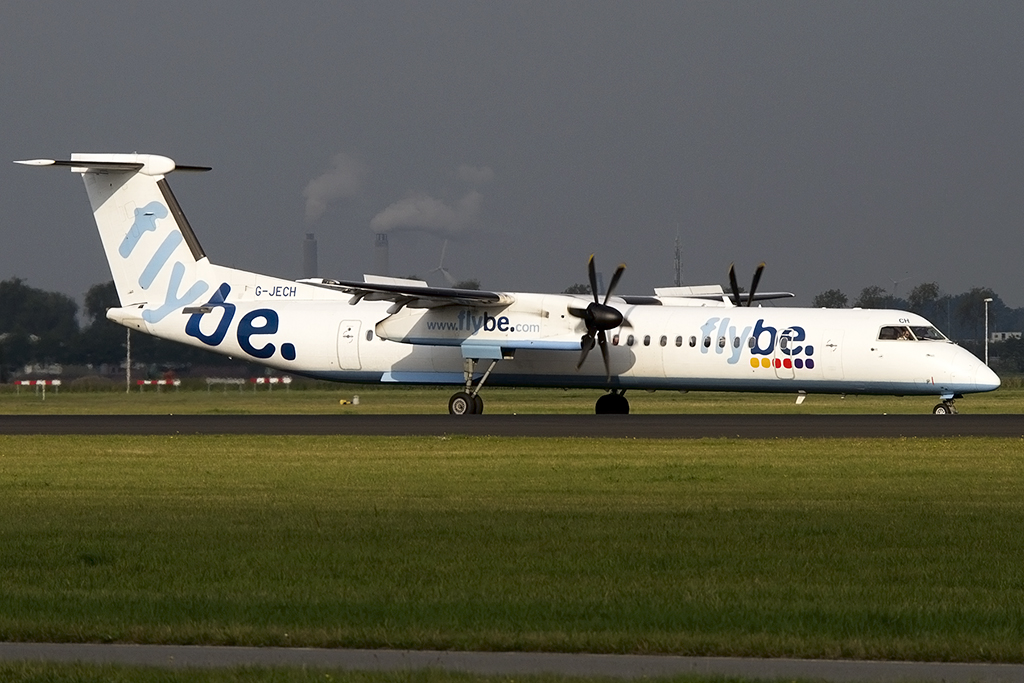 Flybe, G-JECH, Bombardier, DHC-402Q-Dash-8, 07.10.2013, AMS, Amsterdam, Netherlands




