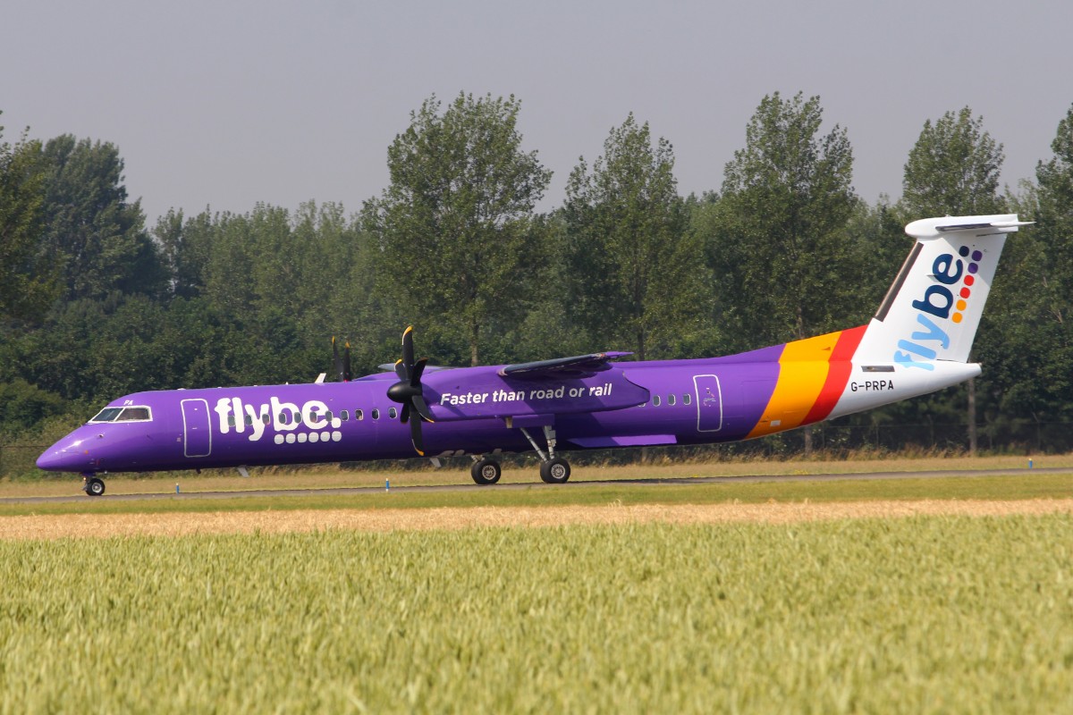Flybe, G-PRPA, Bombardier DHC 8-402, 4.Juli 2015, AMS  Amsterdam, Netherlands.