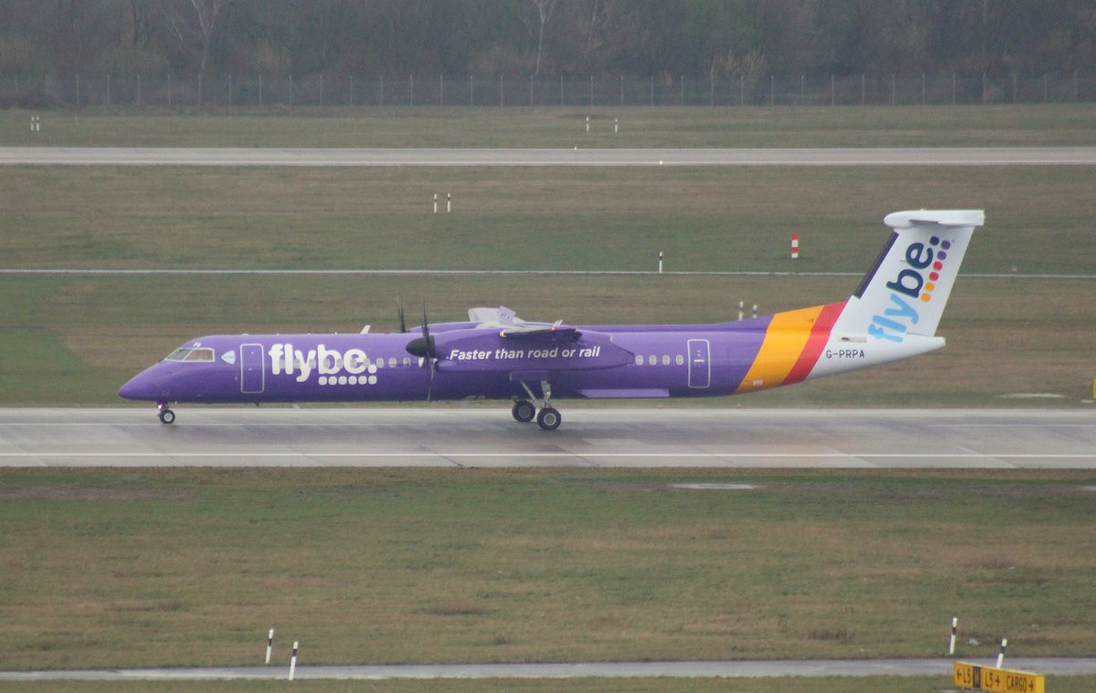 Flybe, G-PRPA, (c/n 4187),De Havilland Canada DHC8-402Q Dash 8,18.03.2017, DUS-EDDL, Düsseldorf, Germany 