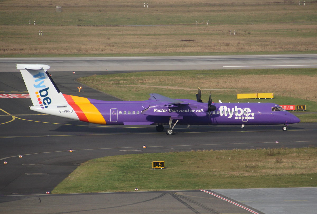 Flybe, G-PRPD, MSN 4332, De Havilland Canada DHC8-402Q Dash 8,15.01.2018, DUS-EDDL, Düsseldorf, Germany 