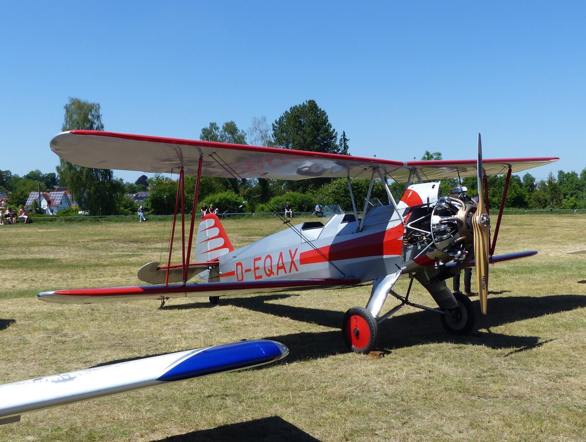 Focke-Wulf FW-44 Stieglitz, D-EQAX, Flugplatz Moosburg auf der Kippe (EDPI), 23.5.2026