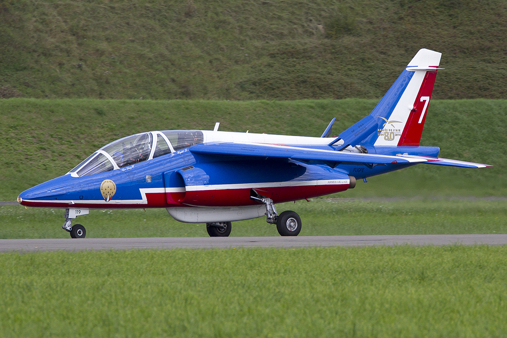 France Air Force, E119 (F-UGFE), Dassault-Dornier, Alpha-Jet-E, 30.08.2014, LSMP, Payerne, Switzerland 




