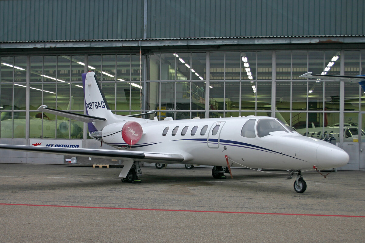 Funair Corporation, N878AG, Cessna 550 Citation Bravo, msn: 550-0941, 27.Oktober 2007, ZRH Zürich, Switzerland.