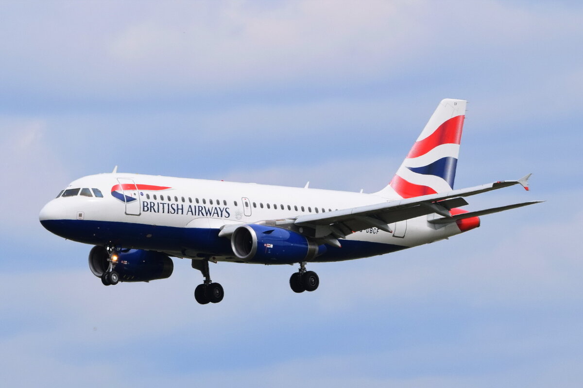 G-DBCF , British Airways , Airbus A319-131 , Berlin-Brandenburg  Willy Brandt  , BER , 01.08.2021