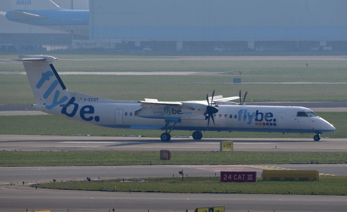 G-ECOT Flybe De Havilland Canada DHC-8-402Q Dash 8  , AMS , 14.03.2017