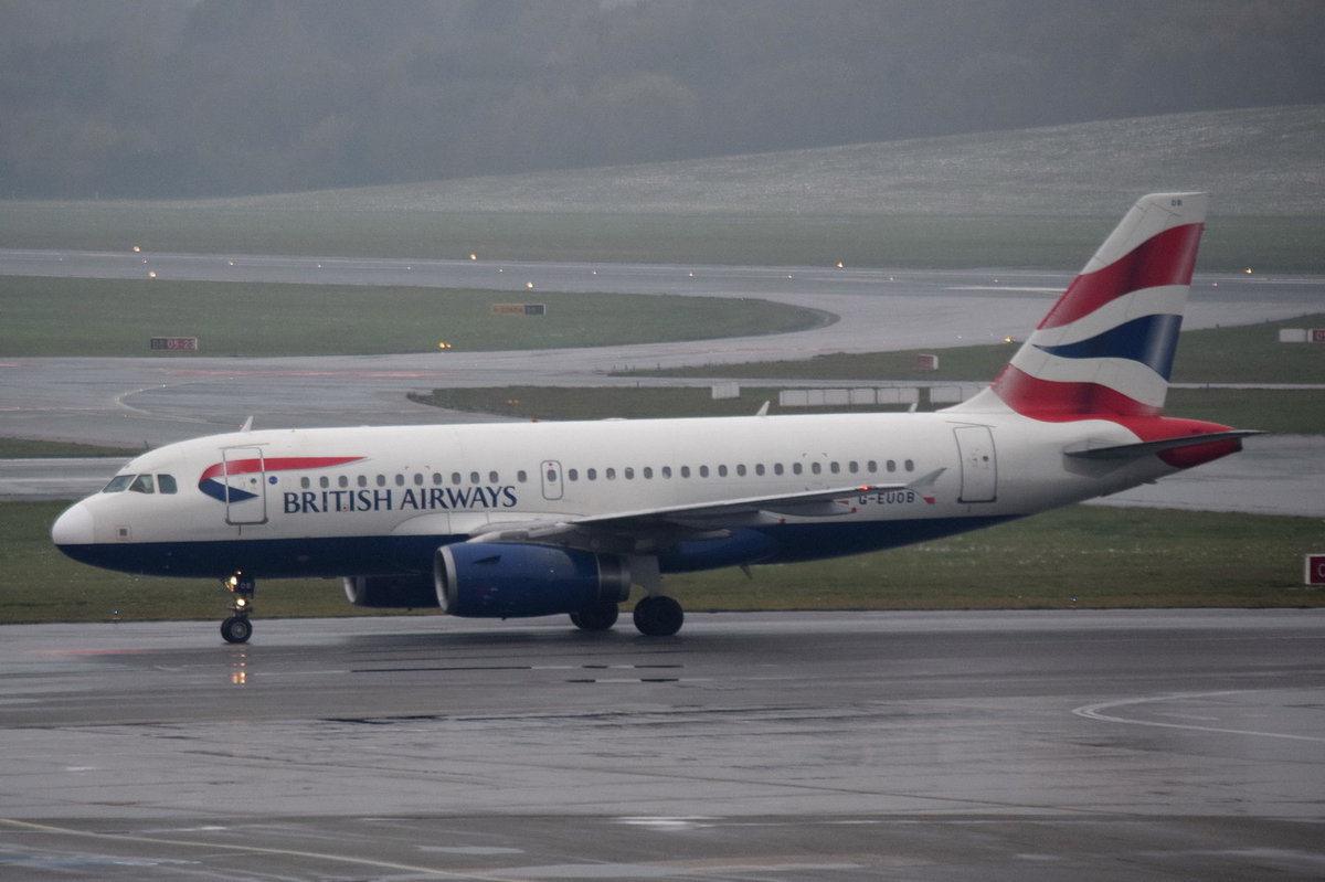 G-EUOB British Airways Airbus A319-131   , HAM , 10.11.2016
