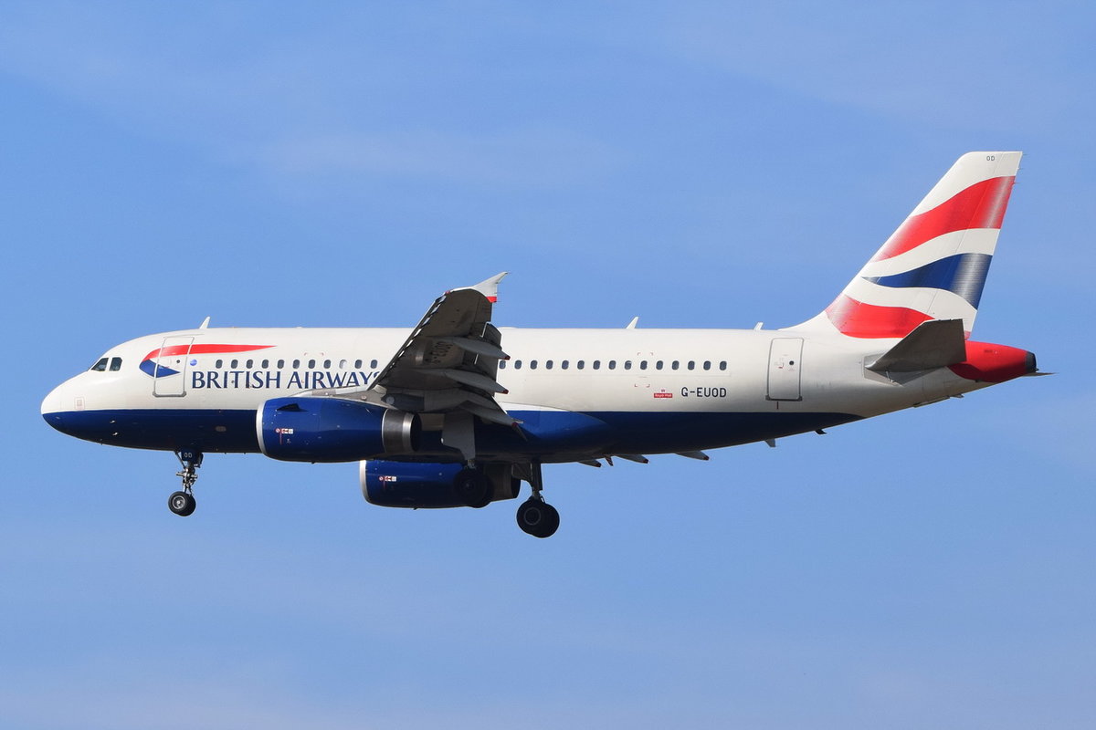 G-EUOD British Airways Airbus A319-131 , 30.03.2019 , MUC