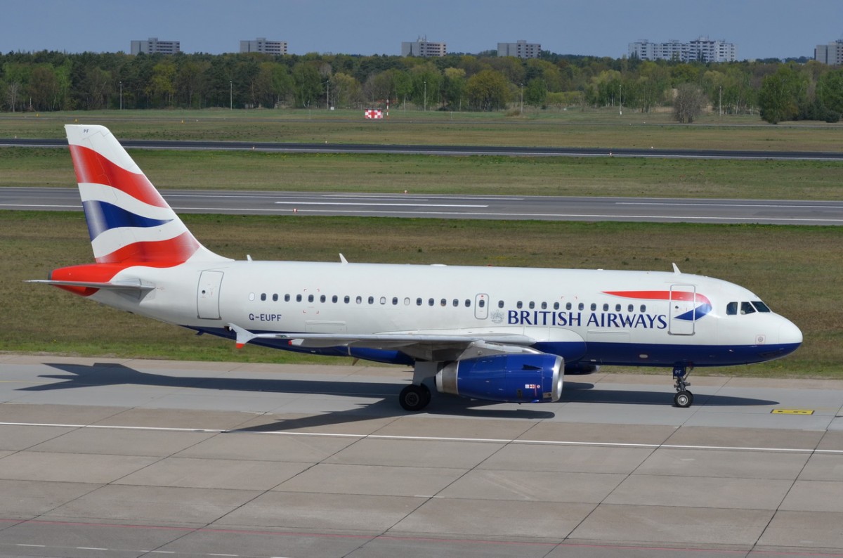 G-EUPF British Airways Airbus A319-131   zum Start in Tegel  29.04.2015