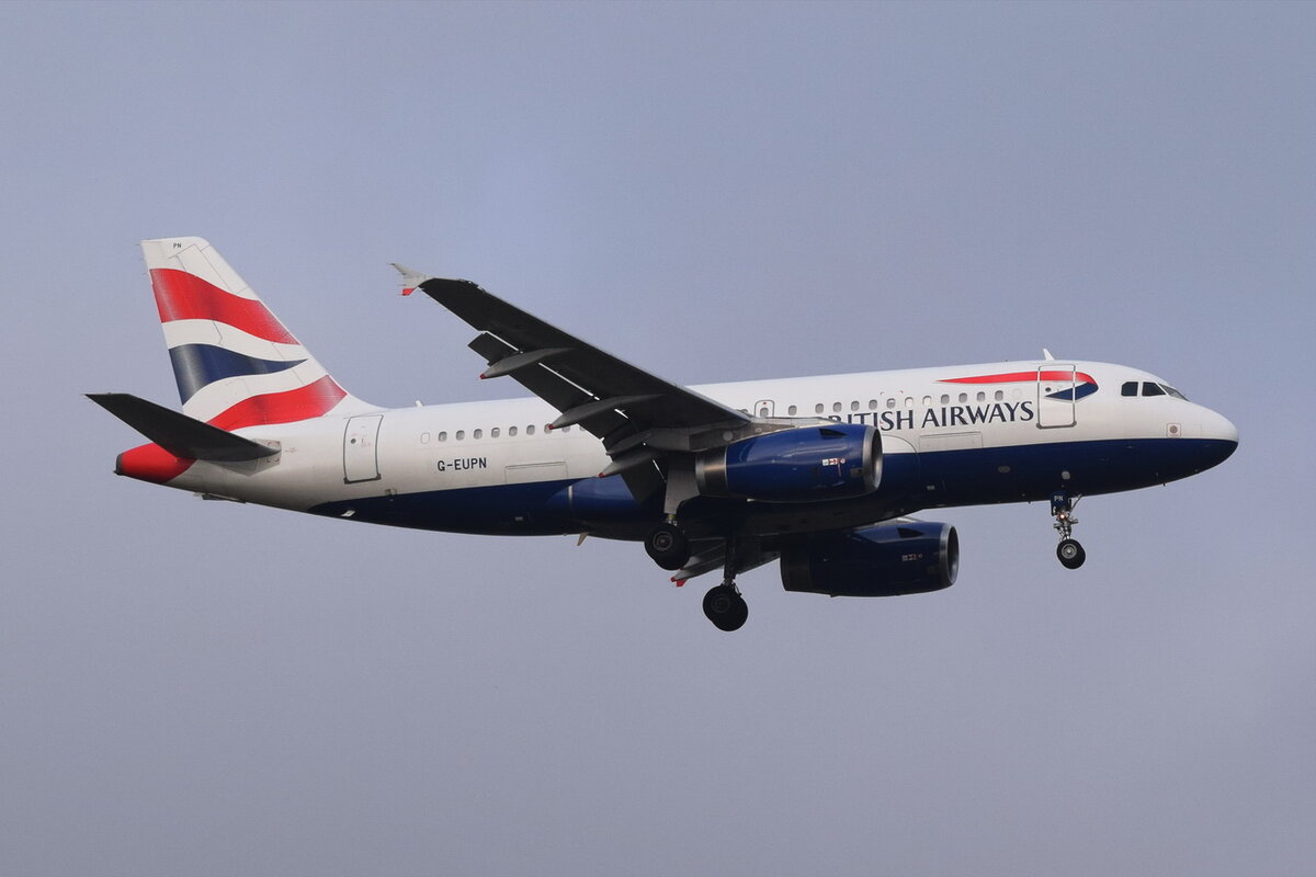 G-EUPN , British Airways , Airbus A319-131 , Berlin-Brandenburg  Willy Brandt  , BER ,16.11. 2021 
