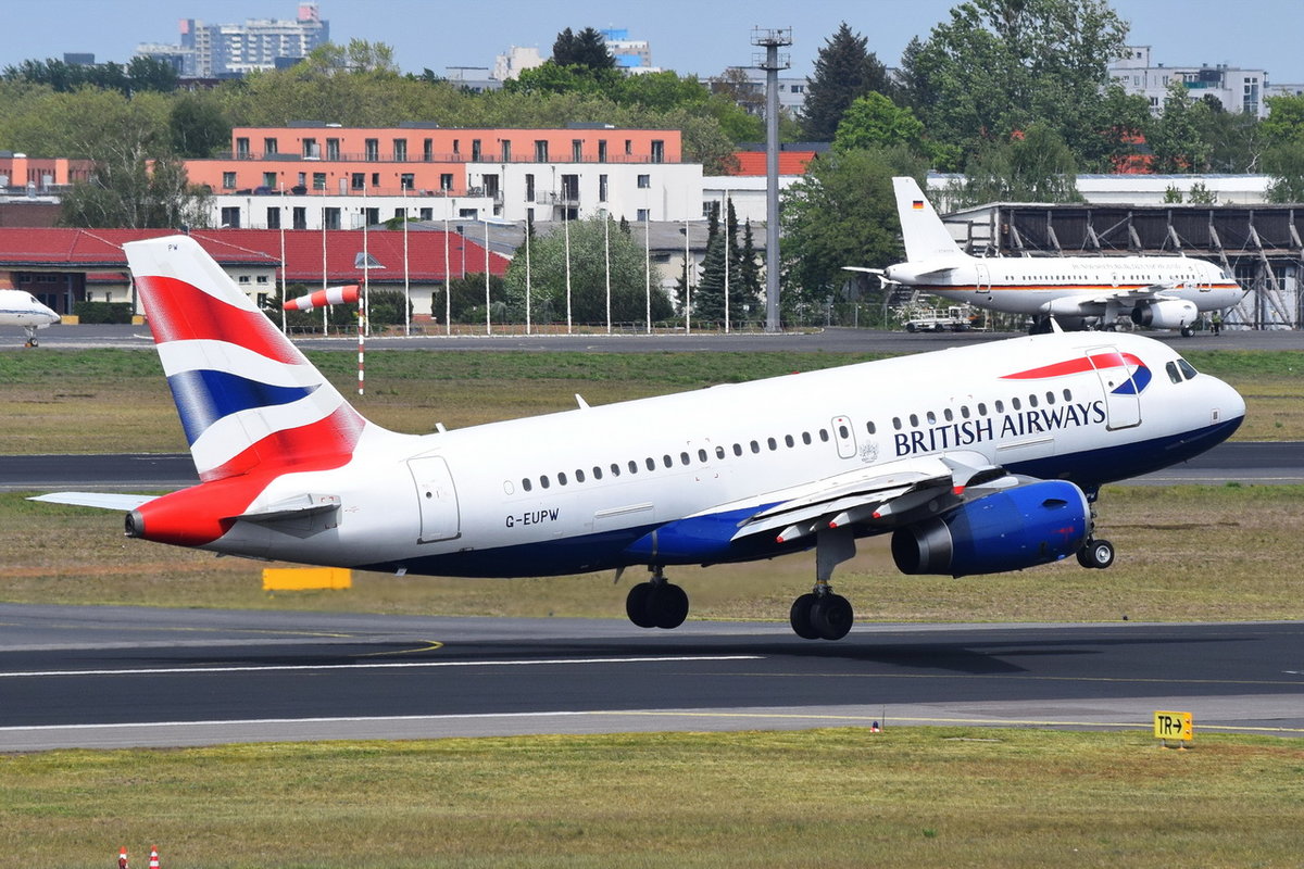 G-EUPW British Airways Airbus A319-131 , 08.05.2019 , TXL