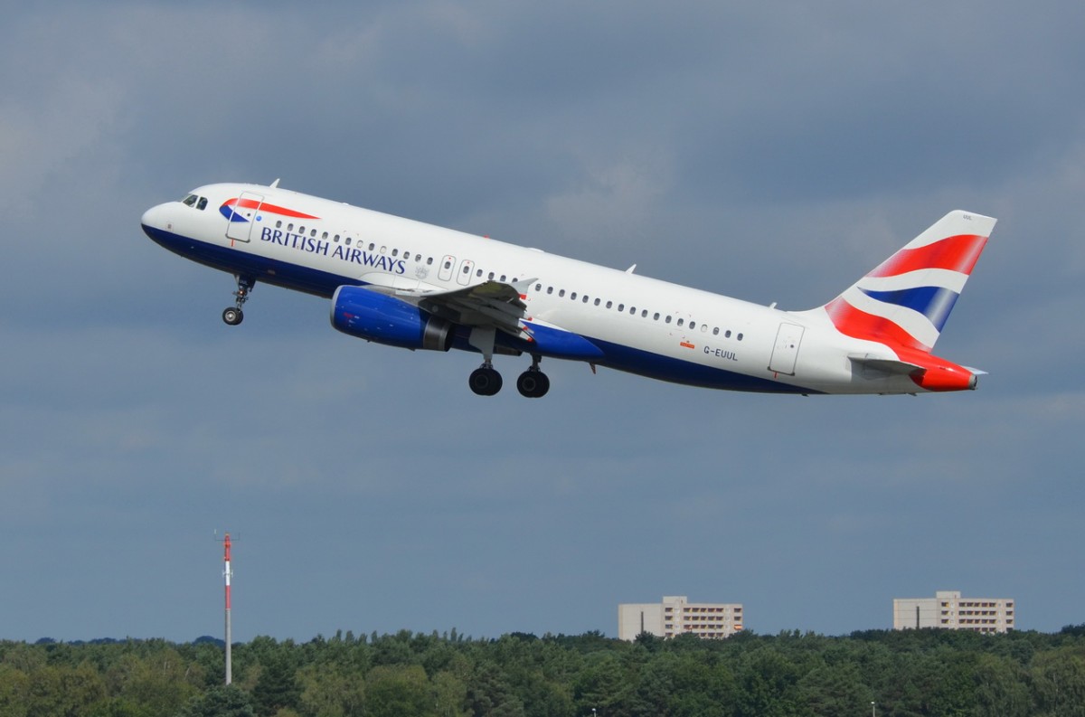 G-EUUL British Airways Airbus A320-232    in Tegel gestartet am 20.08.2014