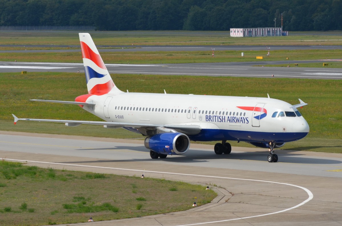 G-EUUO British Airways Airbus A320-232    in Tegel gelandet am 21.08.2014