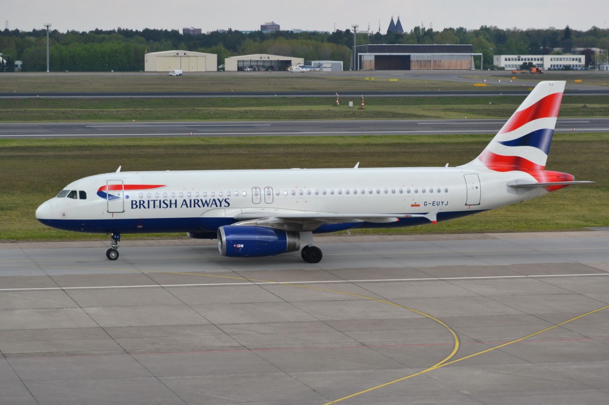 G-EUYJ British Airways Airbus A320-232    zum Start in Tegel 23.04.2014