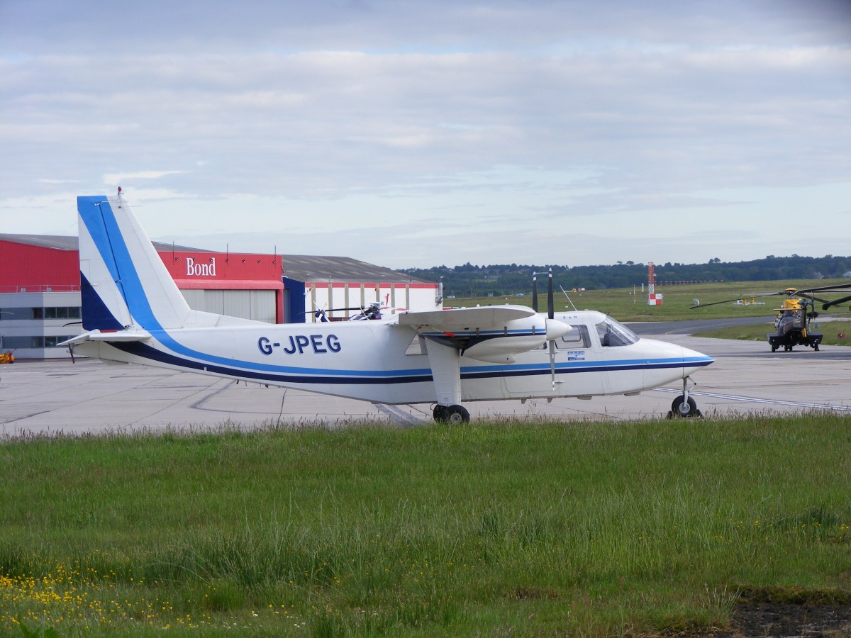 G-JPEG, Britten Norman BN-2A-20, Aberdeen Airport (ABZ), 28.6.2015