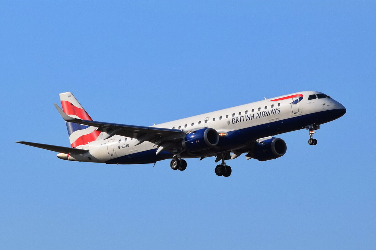 G-LCYO , British Airways , Embraer ERJ-190SR (ERJ-190-100 SR) , Berlin-Brandenburg  Willy Brandt  , BER , 02.03.2022