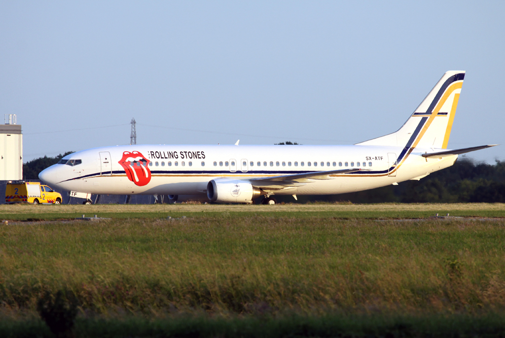 Gainjet Rolling Stones B737-400 SX-ATF in MST / EHBK / Maastricht am 05.06.2014