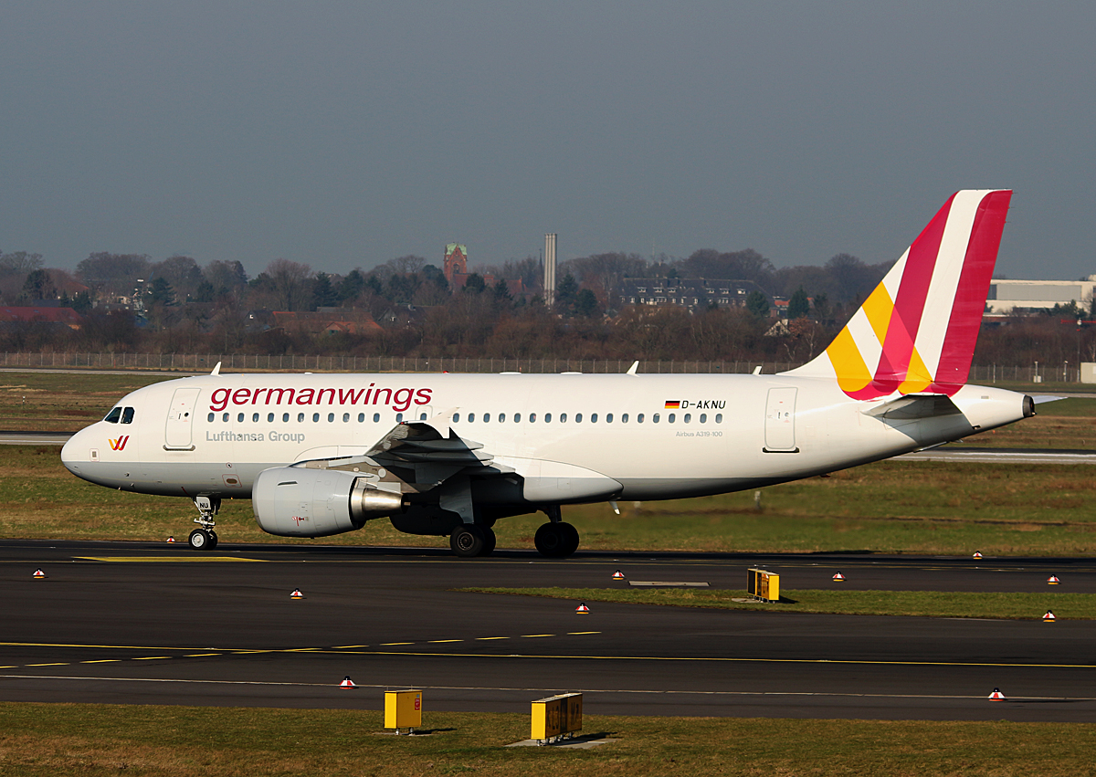 Germanwings , Airbus A 319-112, D-AKNU, DUS, 10.03.2016
