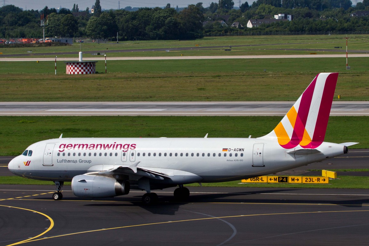 Germanwings (4U-GWI), D-AGWN, Airbus, A 319-132, 22.08.2015, DUS-EDDL, Düsseldorf, Germany 