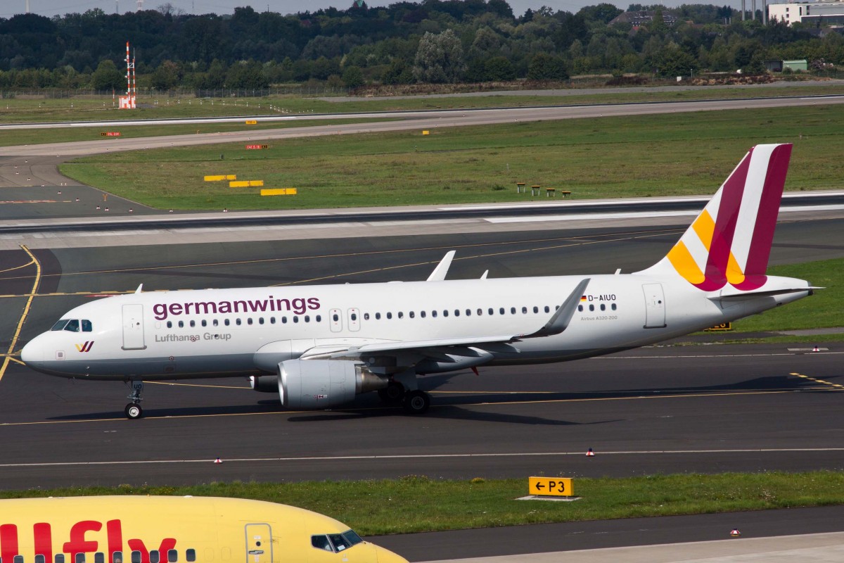 Germanwings (4U-GWI), D-AIUO, Airbus, A 320-214 sl (neue GW-Lkrg.), 22.08.2015, DUS-EDDL, Düsseldorf, Germany 