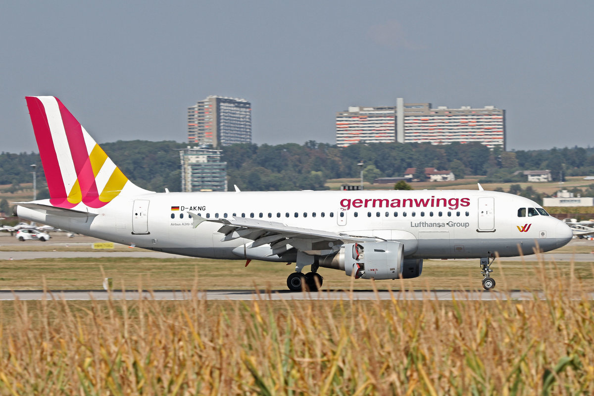 Germanwings (4U-GWI), D-AKNG, Airbus, A 319-112, 10.09.2016, EDDS-STR, Stuttgart, Germany 