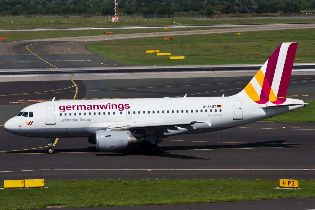 Germanwings (4U-GWI), D-AKNT, Airbus, A 319-112, 22.08.2015, DUS-EDDL, Düsseldorf, Germany 