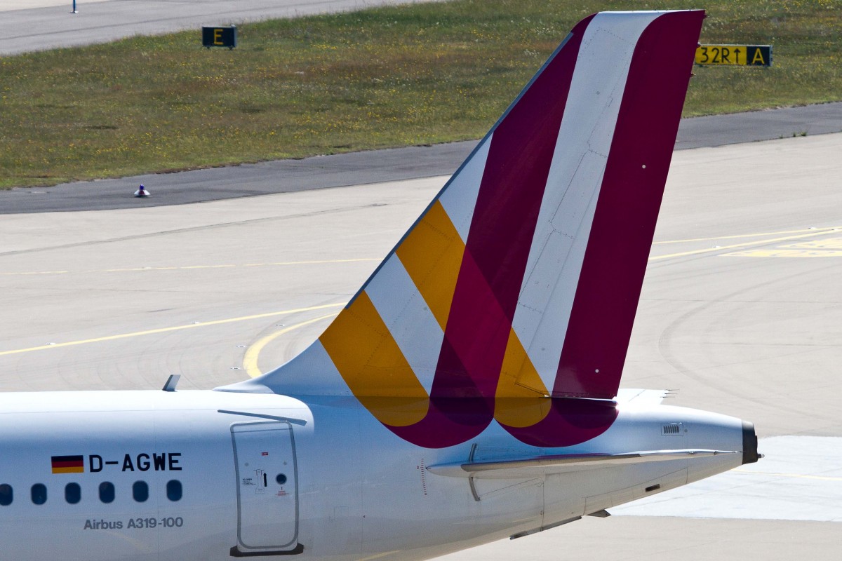 Germanwings (4U/GWI), D-AGWE, Airbus, A 319-132 (Seitenleitwerk/Tail ~ neue GW-Lkrg.), 05.06.2015, CGN-EDDK, Köln-Bonn, Germany