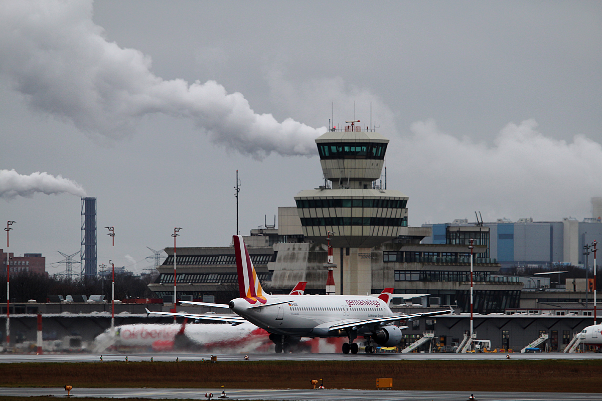 Germanwings A 320-211 D-AIQS beim Start in Berlin-Tegel am 09.02.2015