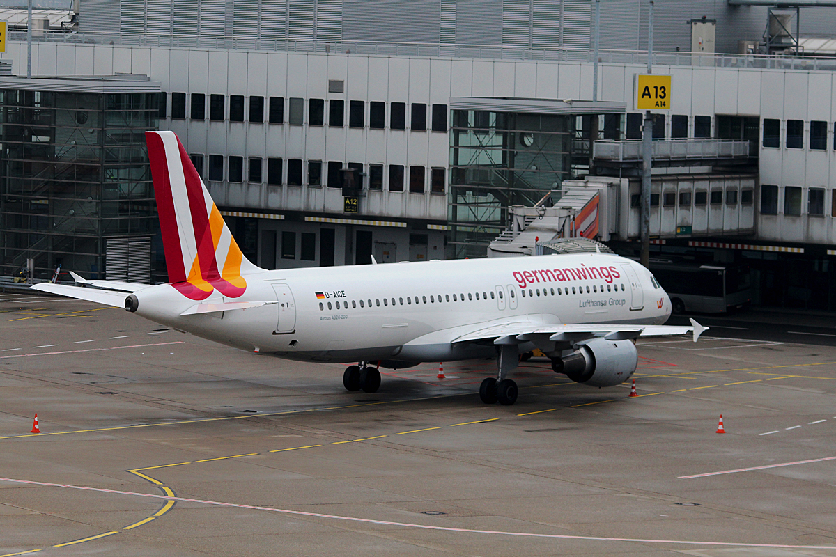 Germanwings A 320-214 D-AIQE am 10.03.2015 auf dem Flughafen Dsseldorf