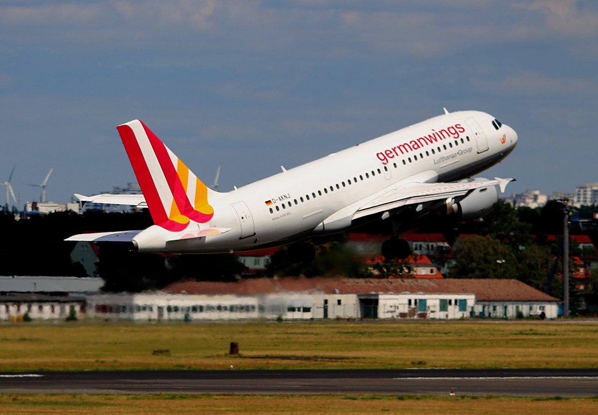 Germanwings Airbus A 319-112, D-AKNJ, TXL, 20.07.2016