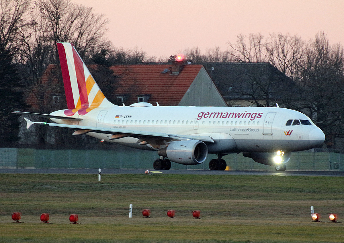 Germanwings, Airbus A 319-112, D-AKNN, TXL,29.12.2019