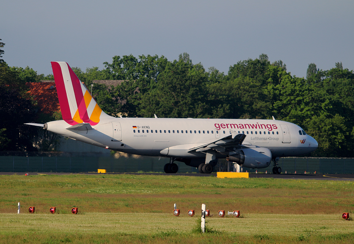 Germanwings, Airbus A 319-112, D-AKNQ, TXL, 25.05.2017