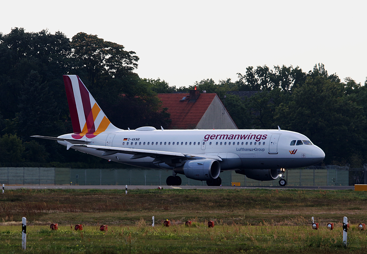 Germanwings, Airbus A 319-112, D-AKNR, TXL, 23.09.2016