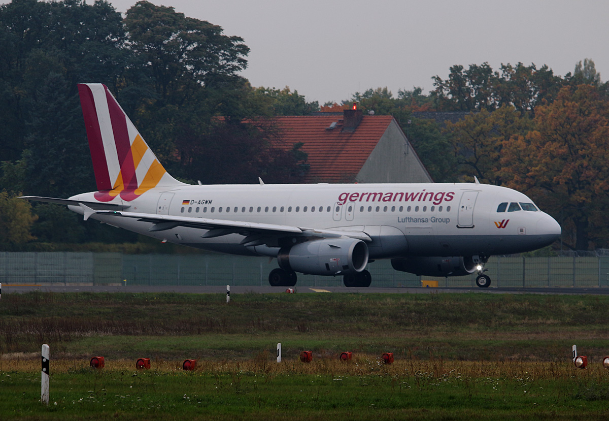 Germanwings, Airbus A 319-132, D-AGWM, TXL, 23.10.2016
