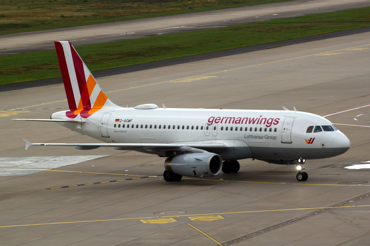 Germanwings, Airbus A319-132, D-AGWF. Köln-Bonn (CGN/EDDK) am 05.11.2017.