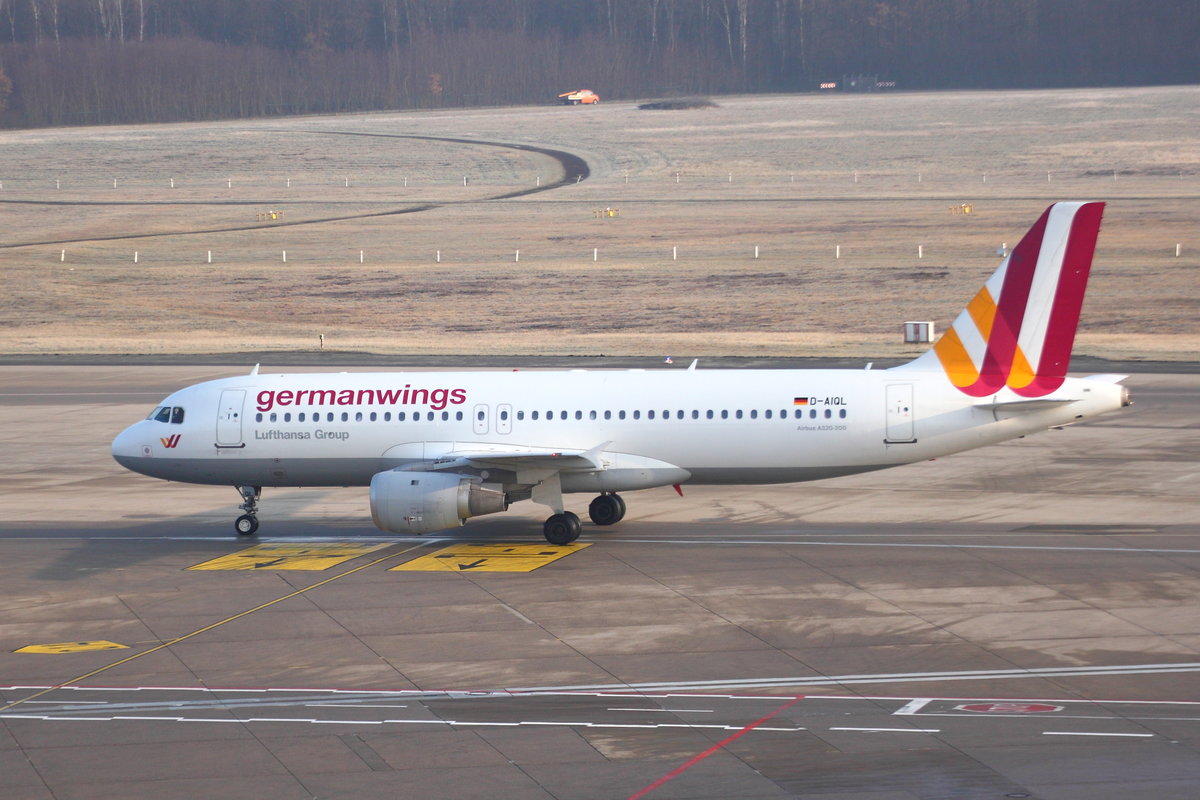 Germanwings, Airbus A319-211, D-AIQL. Köln-Bonn (CGN/EDDK) am 20.02.2018.