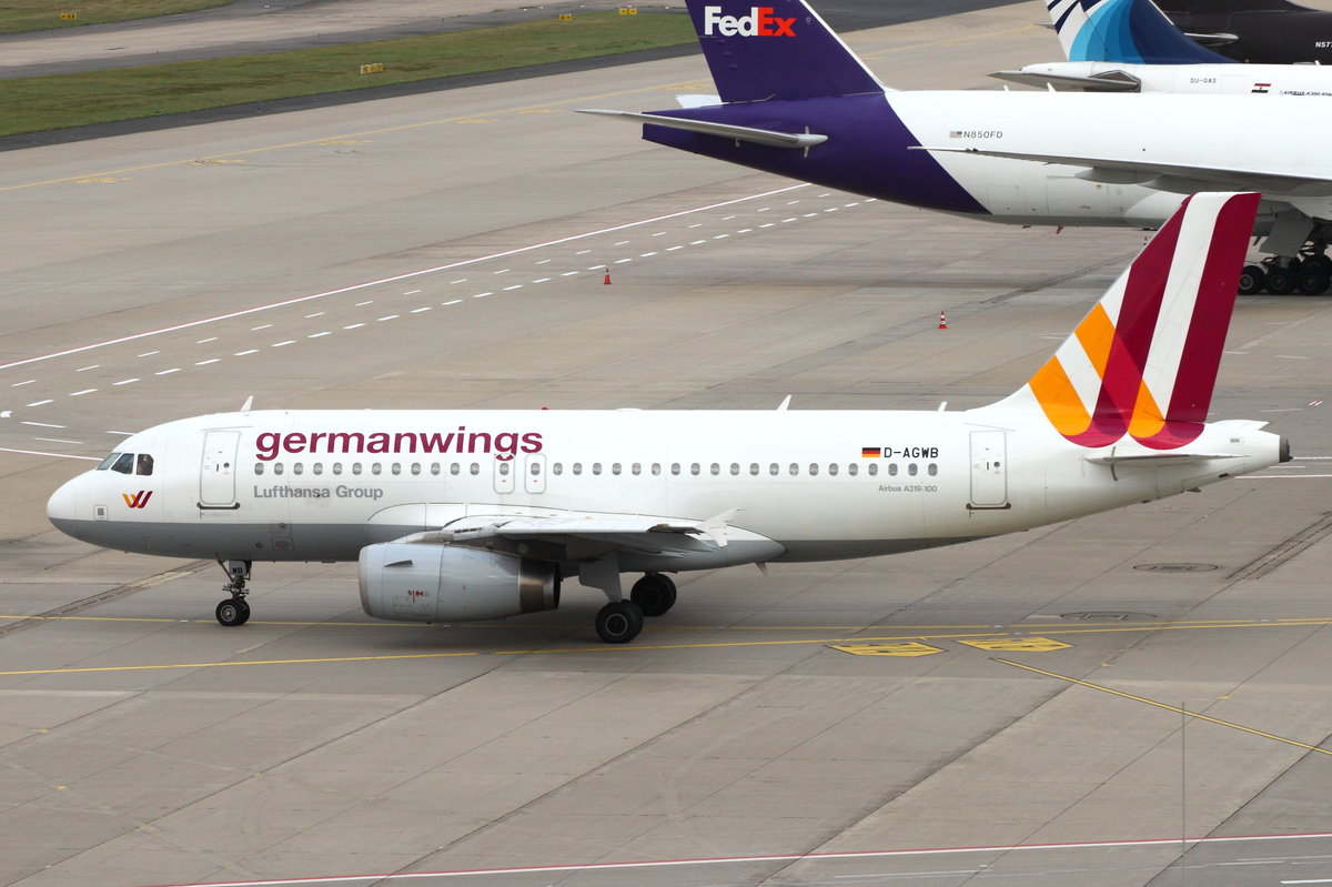 Germanwings, D-AGWB, Airbus A319-132. Köln-Bonn (CGN/EDDK) am 16.07.2017.