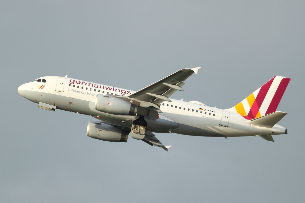 Germanwings, D-AGWC, Airbus A319-100. Köln-Bonn (CGN/EDDK) am 16.07.2017.