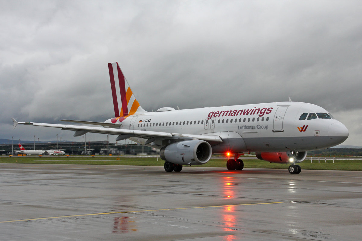 Germanwings, D-AGWE, Airbus A319-132, msn: 3128, 1.Mai 2017, ZRH Zürich, Switzerland.