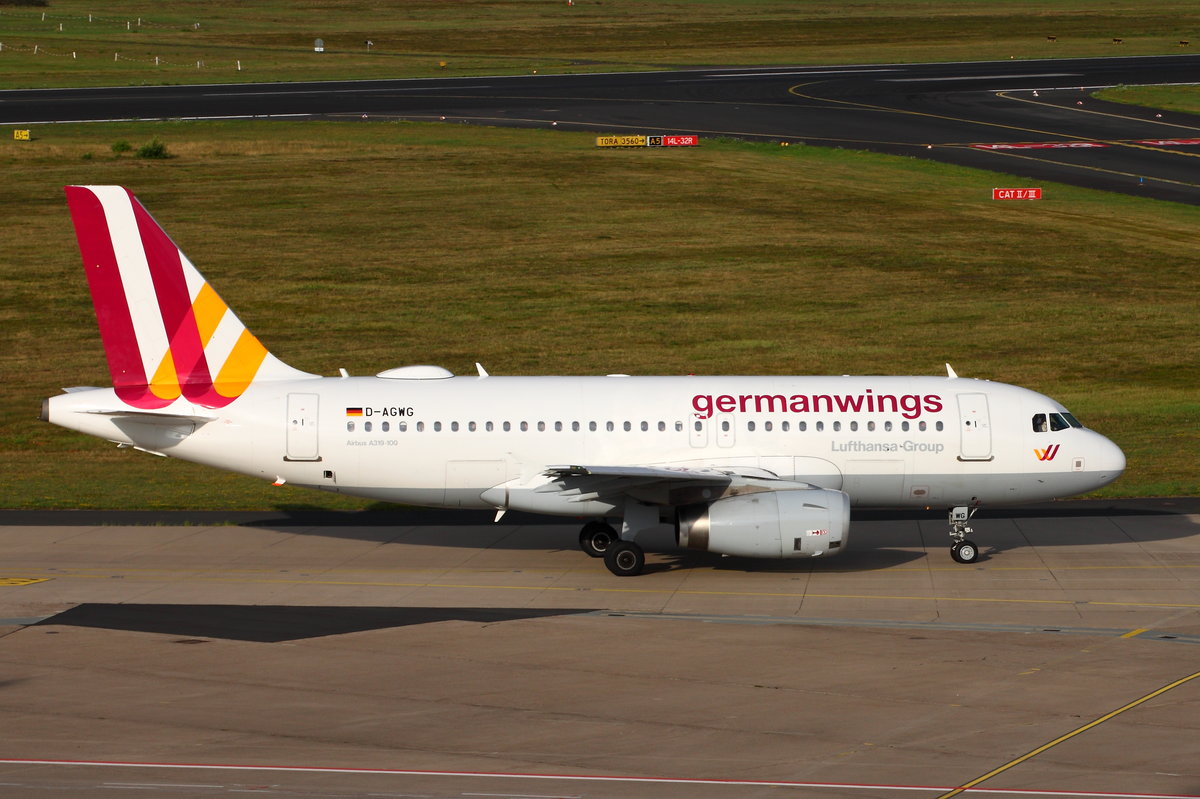 Germanwings, D-AGWG, Airbus A319-132. Köln-Bonn (CGN/EDDK) am 16.07.2017.