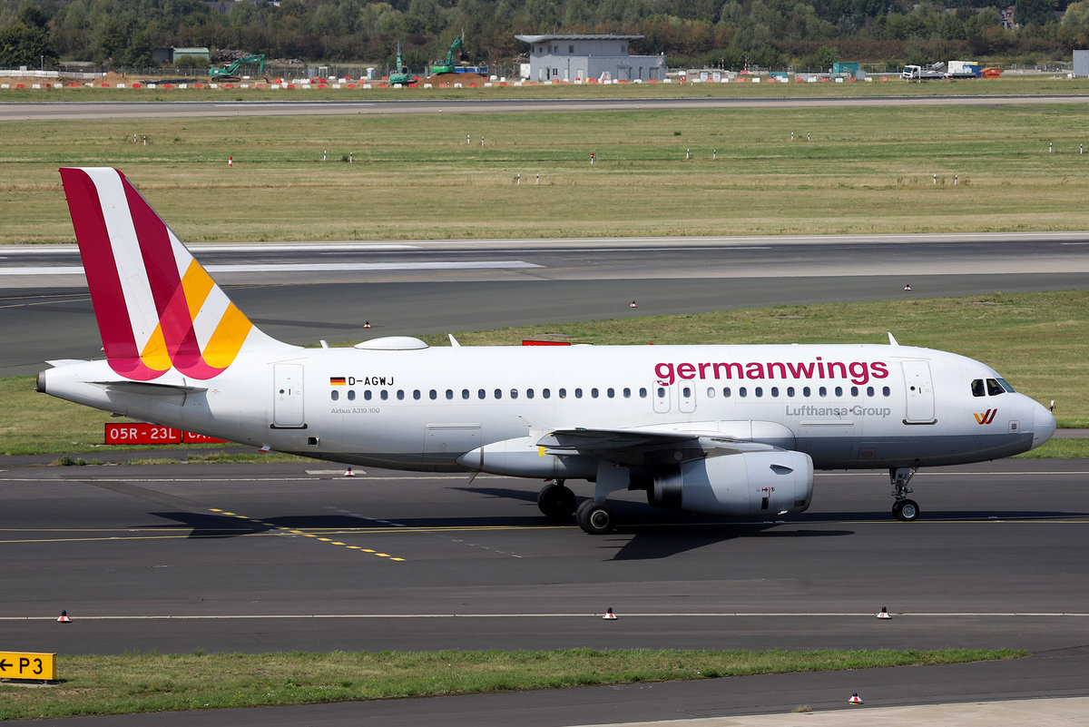 Germanwings, D-AGWJ, Airbus, A 319-132, DUS-EDDL, Düsseldorf, 21.08.2019, Germany 