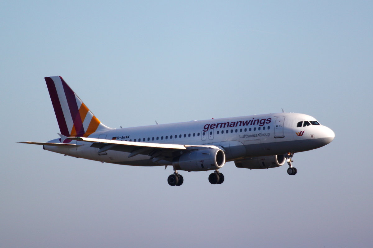 Germanwings, D-AGWK, Airbus A319-132, Köln-Bonn (CGN), aus Palma de Mallorca (PMI) kommend. 16.10.2016