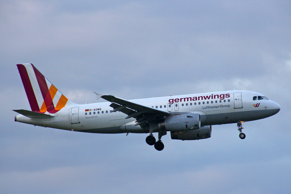 Germanwings, D-AGWQ, Airbus A319-132, 15.Juli 2016, ZRH Zürich, Switzerland.