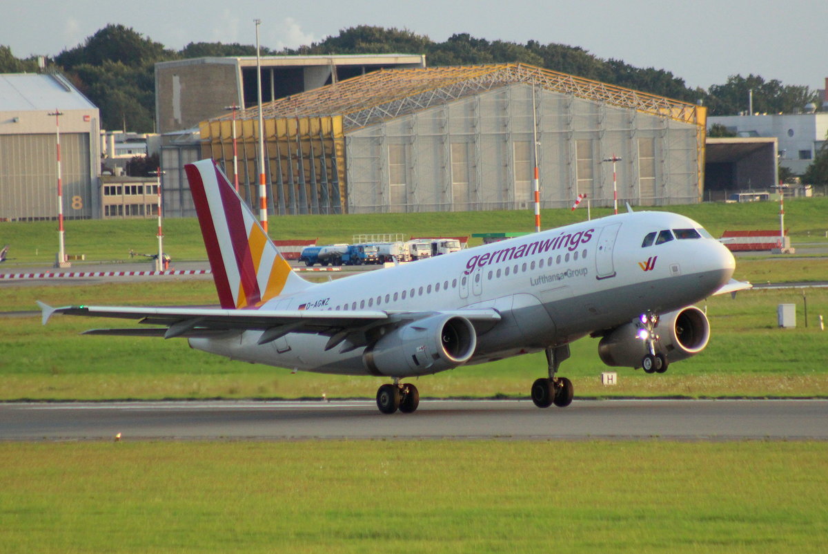 Germanwings, D-AGWZ, MSN 5978, Airbus A 319-132, 24.08.2017, HAM-EDDH, Hamburg, Germany 