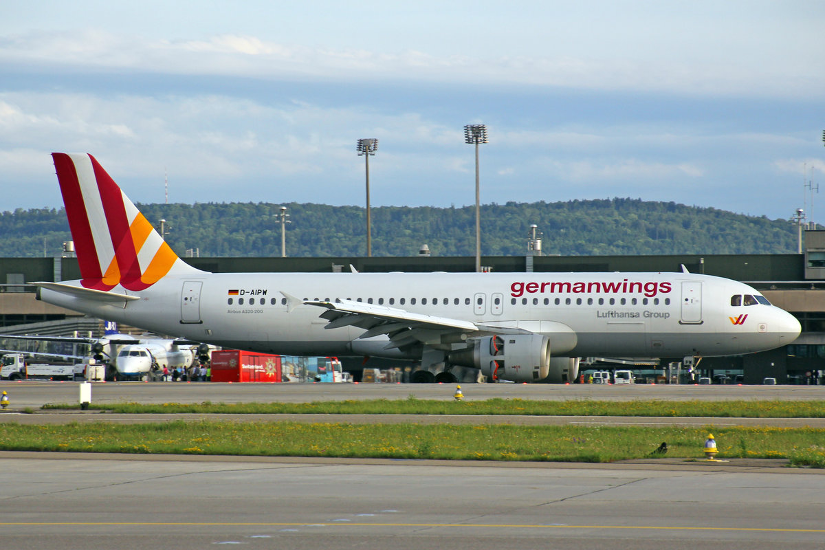 Germanwings, D-AIPW, Airbus A320-211, 16.Juni 2017, ZRH Zürich, Switzerland.
